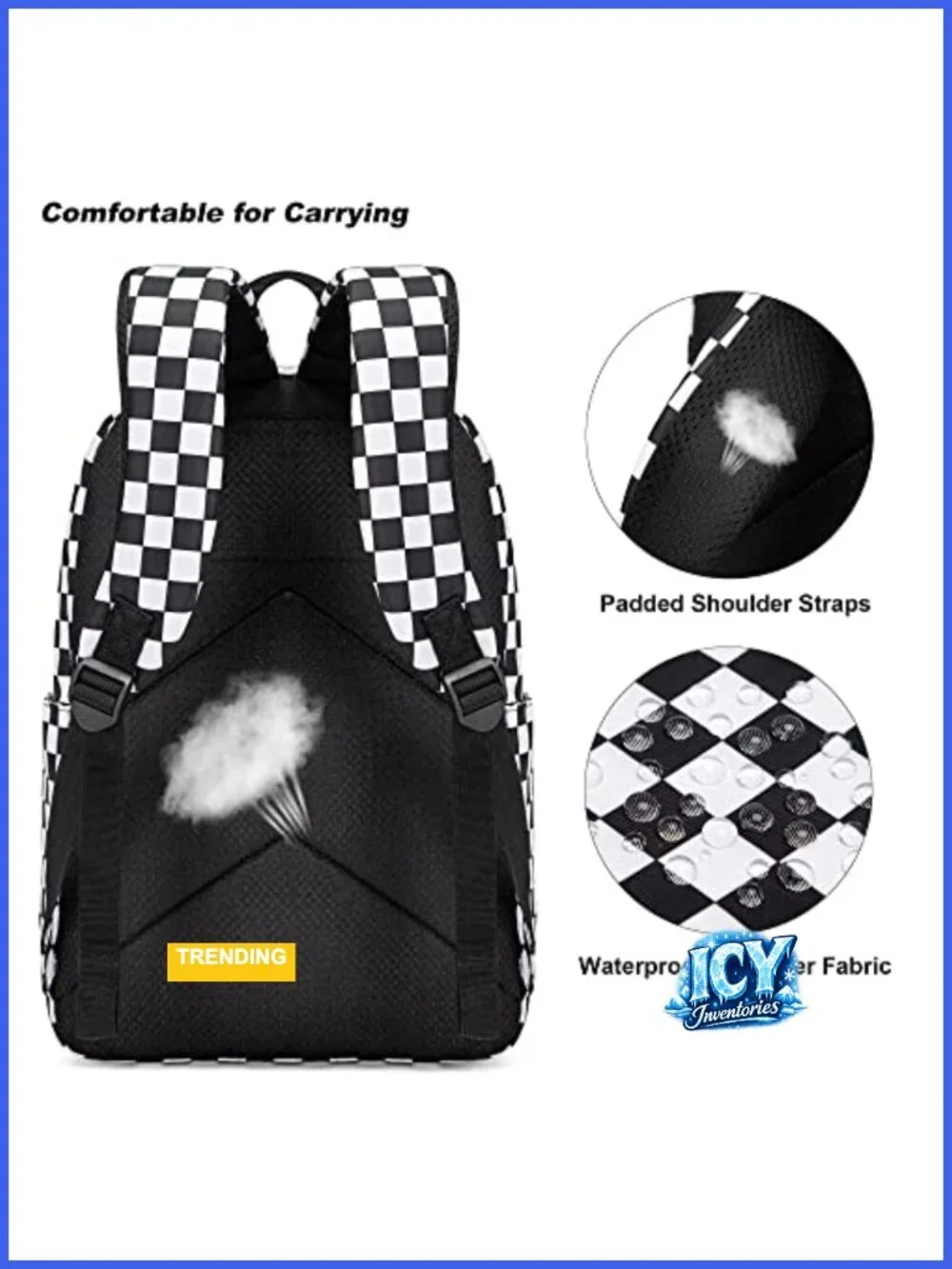 Girls Backpack Set with Lunch Bag & Pencil Case, Teens School Bookbag,